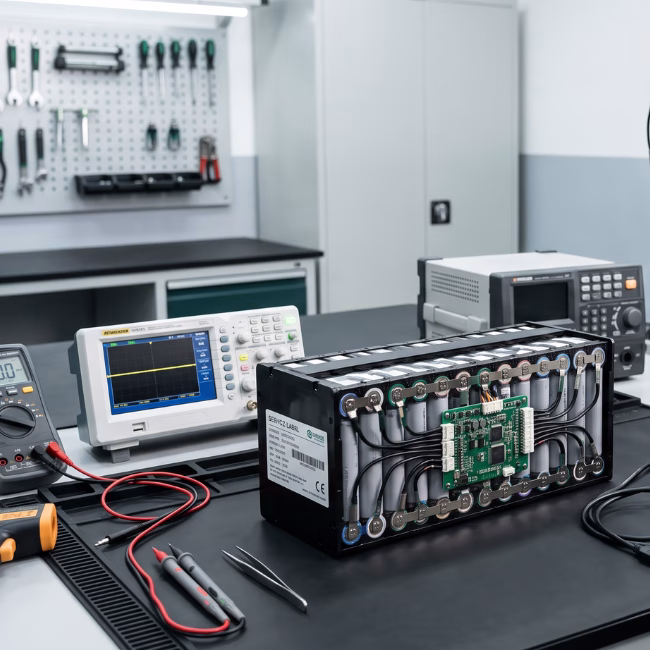 BMS and cell voltage monitoring for lithium battery pack